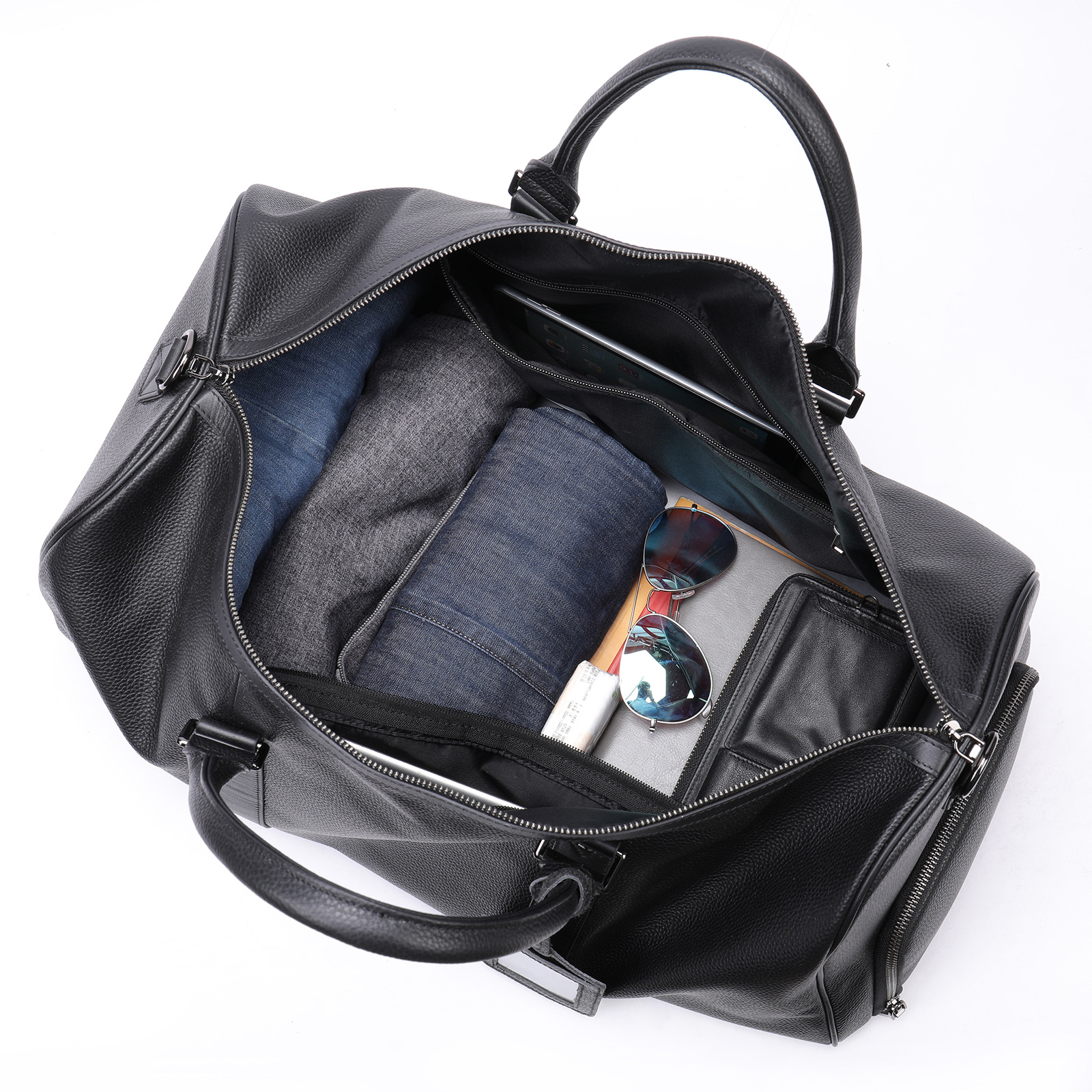Travel Bag - Black - open.jpg